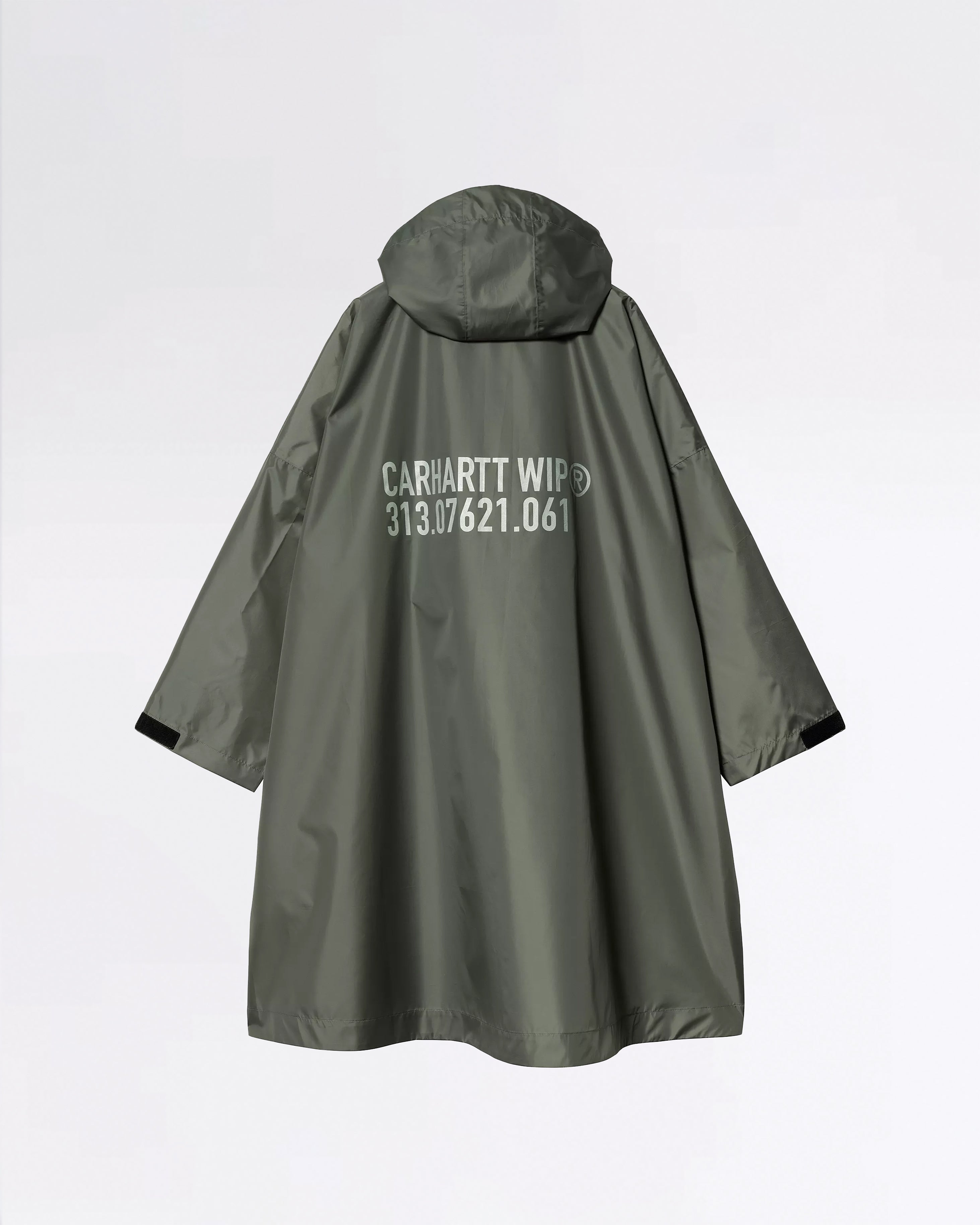 TOUR PACKABLE RAIN PONCHO SMOKE GREEN/REFLECTIVE